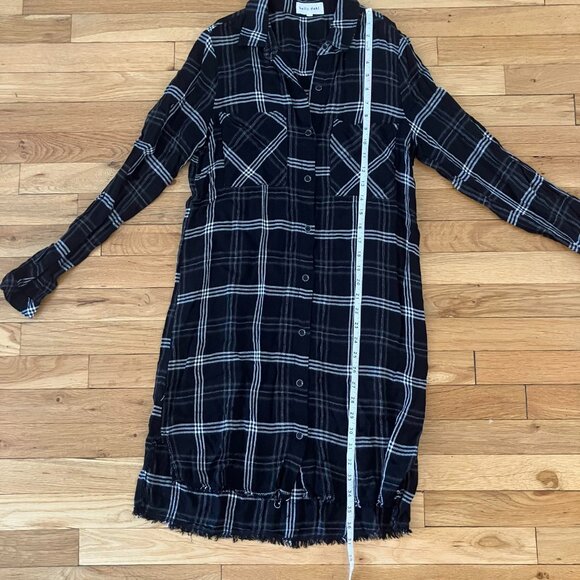 Bella Dahl Dress  plaid long sleeves, small - Picture 6 of 6